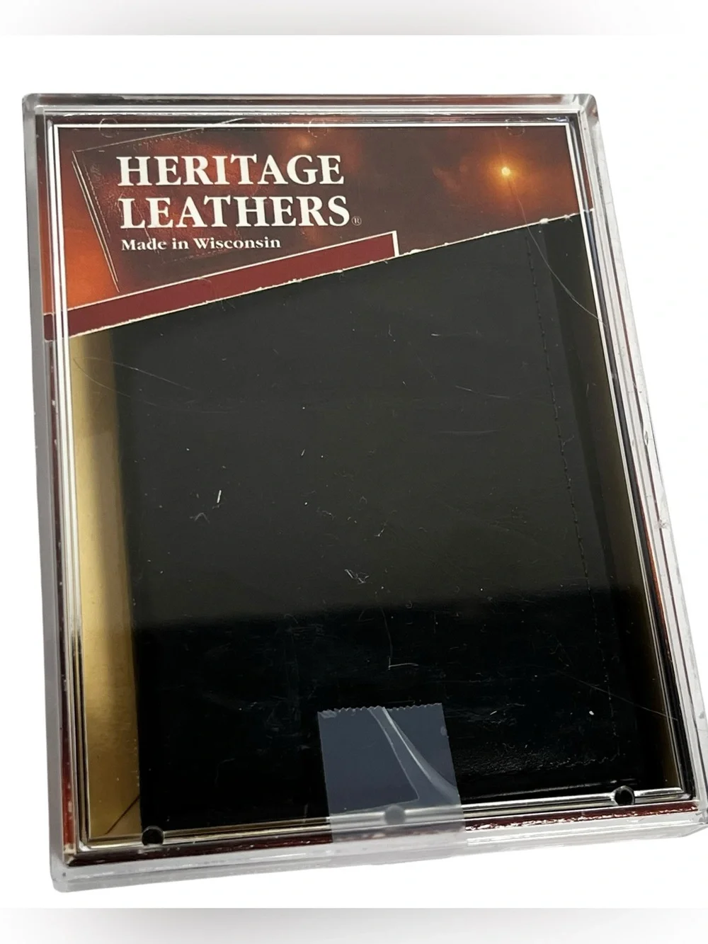 Heritage Leathers Black Leather Wallet